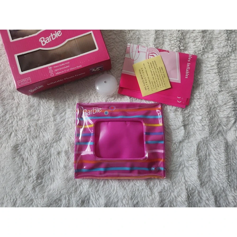 Vintage RARE Mattel Barbie, Inflatable Photo Frame, Capelli‎ 1998